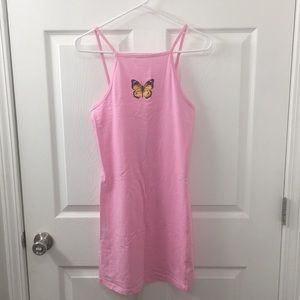 NWT - Pink Rose 90’s Mini Butterfly Dress